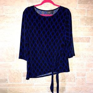 ✅Travelers by Chico’s 3/4 Sleeve Blouse